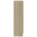 bogskab 82,5x30,5x115 cm konstrueret træ sonoma-eg
