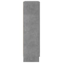bogskab 82,5x30,5x115 cm konstrueret træ betongrå