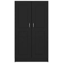bogreol 82,5x30,5x150 cm konstrueret træ sort