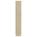 bogskab 82,5x30,5x185,5 cm konstrueret træ sonoma-eg
