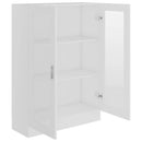 vitrineskab 82,5x30,5x115 cm spånplade hvid