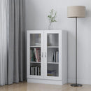 vitrineskab 82,5x30,5x115 cm spånplade hvid