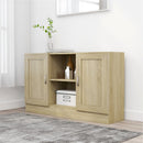 skænk 120x30,5x70 cm konstrueret træ sonoma-eg