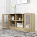 skænk 120x30,5x70 cm konstrueret træ sonoma-eg