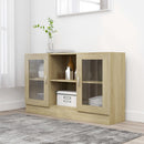skænk 120x30,5x70 cm konstrueret træ sonoma-eg