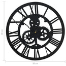 vægur 30 cm akryl sort