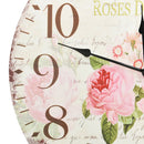 vægur vintagestil blomst 60 cm