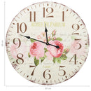 vægur vintagestil blomst 60 cm
