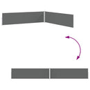 sammenrullelig sidemarkise til terrassen 170x1200 cm antracit