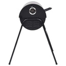 tøndegrill med 2 grillriste 80x95x90 cm stål sort