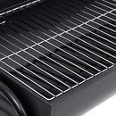 tøndegrill med 2 grillriste 80x95x90 cm stål sort