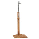 havebruser 75x75x210 cm massivt teaktræ