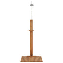 havebruser 75x75x210 cm massivt teaktræ