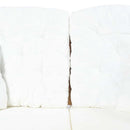2-personers sofa rattan lysebrun
