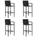 barstole 4 stk. polyrattan sort