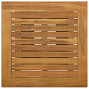 barbord 60x60x110 cm polyrattan og massivt akacietræ sort