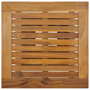 barbord 60x60x110 cm polyrattan og massivt akacietræ grå