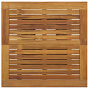 barbord 80x80x110 cm polyrattan og massivt akacietræ sort