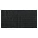 barbord med opbevaringsstativ 120x60x110 cm polyrattan sort
