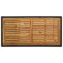 barbord med opbevaringsstativ 120x60x110 cm polyrattan sort
