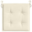 hynder til havestol 2 stk. 40x40x4 cm oxfordstof cremefarvet