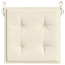 hynder til havestol 2 stk. 40x40x3 cm oxfordstof cremefarvet