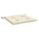 hynder til havestol 6 stk. 40x40x3 cm oxfordstof cremefarvet