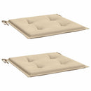 hynder til havestol 2 stk. 40x40x4 cm oxfordstof beige