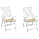 hynder til havestol 2 stk. 40x40x3 cm oxfordstof beige