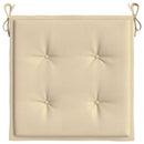 hynder til havestol 2 stk. 40x40x3 cm oxfordstof beige
