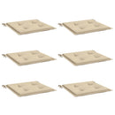 hynder til havestol 6 stk. 40x40x4 cm oxfordstof beige