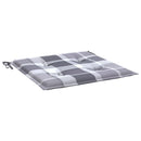 hynder til havestol 6 stk. 40x40x3 cm oxfordstof gråternet