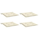 hynder til havestol 4 stk. 50x50x3 cm oxfordstof cremefarvet