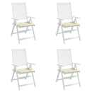 hynder til havestol 4 stk. 50x50x3 cm oxfordstof cremefarvet