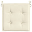 hynder til havestol 4 stk. 50x50x4 cm oxfordstof cremefarvet