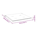 hynder til havestol 6 stk. 50x50x2 cm oxfordstof cremefarvet