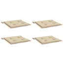 hynder til havestol 4 stk. 50x50x3 cm oxfordstof beige