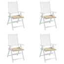 hynder til havestol 4 stk. 50x50x3 cm oxfordstof beige