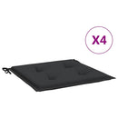 hynder til havestol 4 stk. 50x50x3 cm oxfordstof sort
