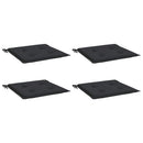 hynder til havestol 4 stk. 50x50x3 cm oxfordstof sort