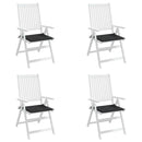 hynder til havestol 4 stk. 50x50x3 cm oxfordstof sort