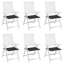 hynder til havestol 6 stk. 50x50x3 cm oxfordstof sort