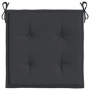 hynder til havestol 6 stk. 50x50x3 cm oxfordstof sort
