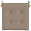 hynder til havestol 6 stk. 50x50x3 cm oxfordstof gråbrun
