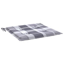 hynder til havestol 2 stk. 50x50x3 cm oxfordstof gråternet