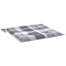 hynder til havestol 4 stk. 50x50x3 cm oxfordstof gråternet