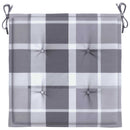 hynder til havestol 4 stk. 50x50x3 cm oxfordstof gråternet