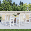 stolehynde m. lav ryg 6 stk. 100x50x3 cm oxfordstof beige