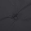 stolehynde m. lav ryg 6 stk. 100x50x3 cm oxfordstof sort