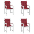 Have stol puder 4 stk. Oxford stof Vinrød 100 x 50 x 3 cm